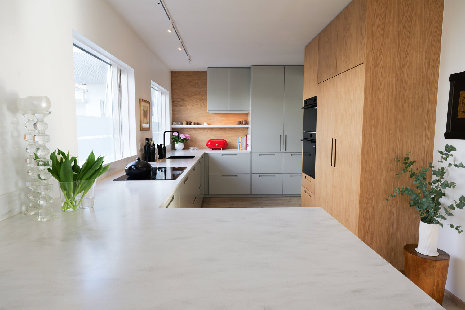 Notaleg eldhússtemning