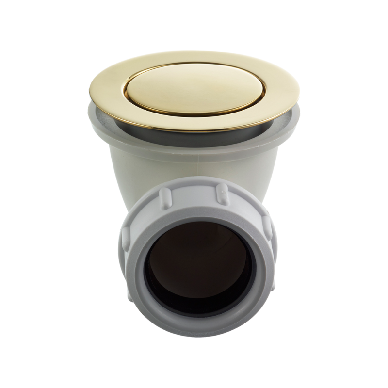 22200 Botnventill f/baðkar - Polished brass (9418611)