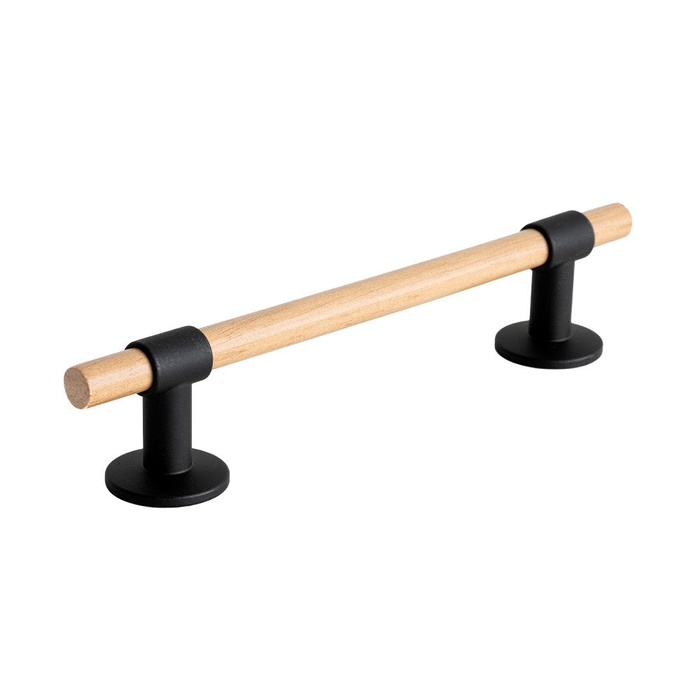 Handle Uniform 128c/c - Oak/Matt Black
