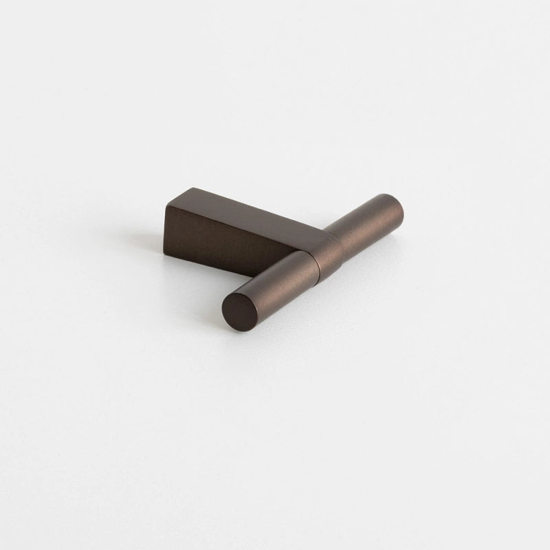 Knob T Petit - Burnished Brass