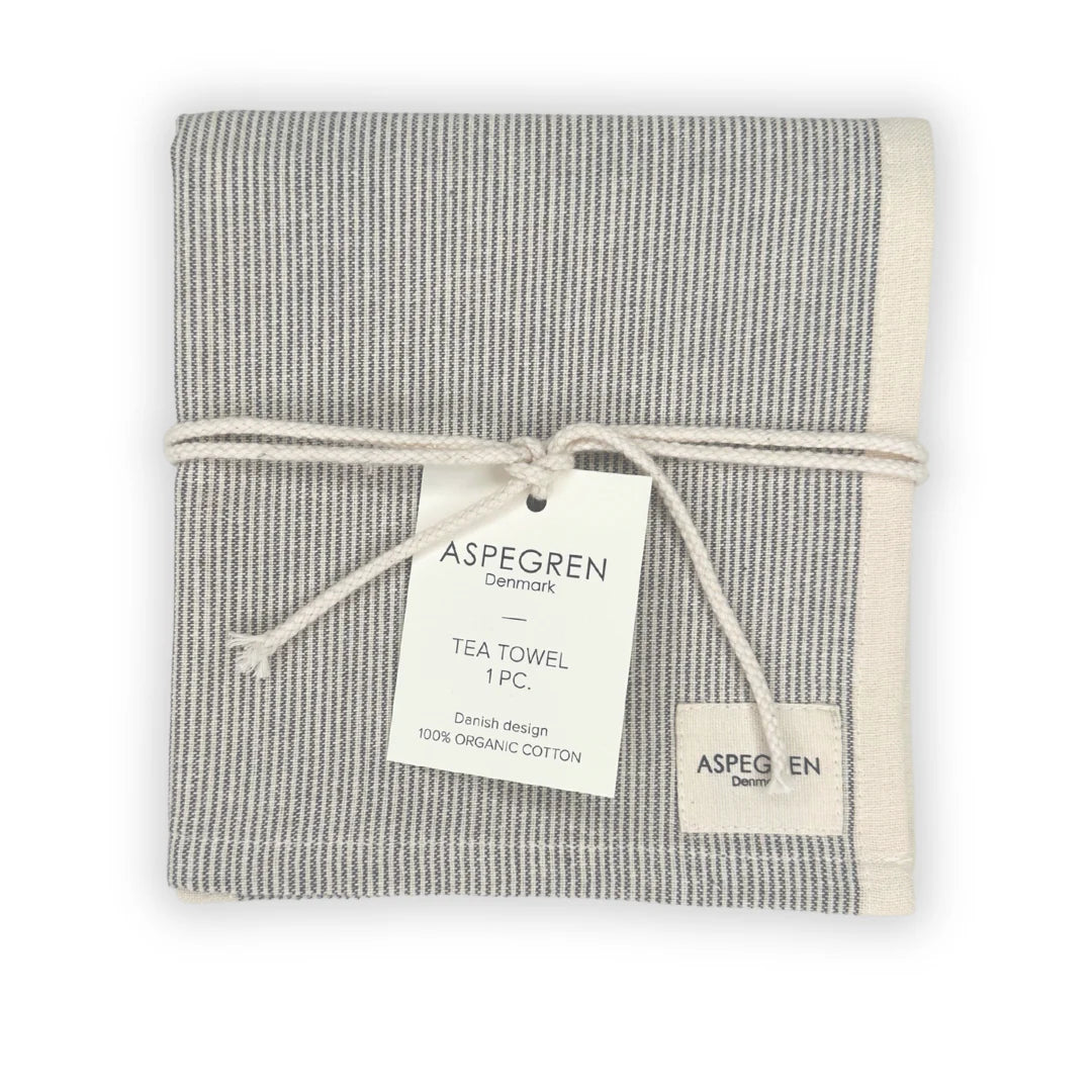 Viskustykki - Pinstripe - Pepper