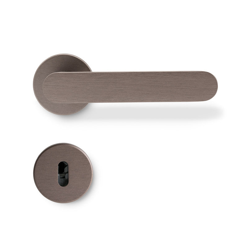 Doorhandle Vibe Plain EUR - Dark Bronze (752032-41E)