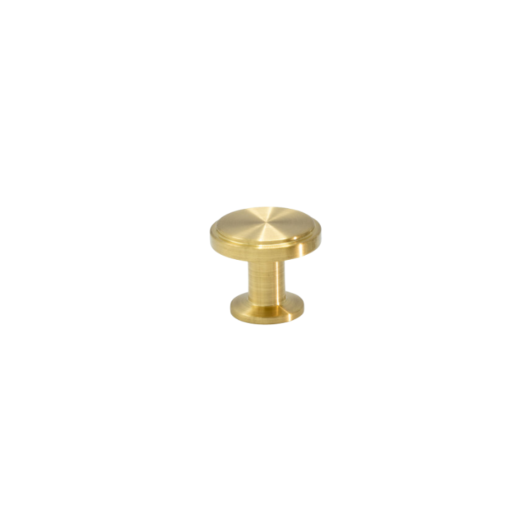 Knob Uno - Brushed Untreated Brass (343312-11)