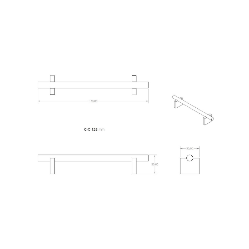 Handle A2.03 - Matte Black (104123)