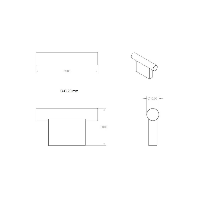 Knob A2.04 - Chrome (104130)