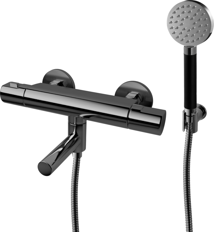 ARM026 Baðkarsblöndunartæki - Black Chrome