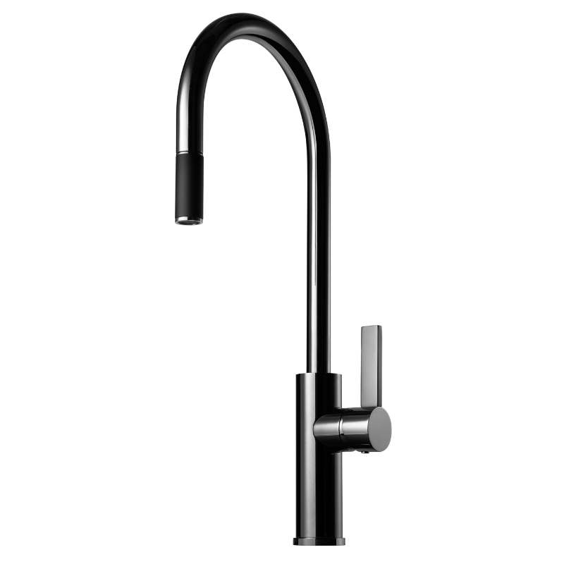 ARM185 Eldhúsblöndunartæki (hátt) - Black Chrome (9423618)