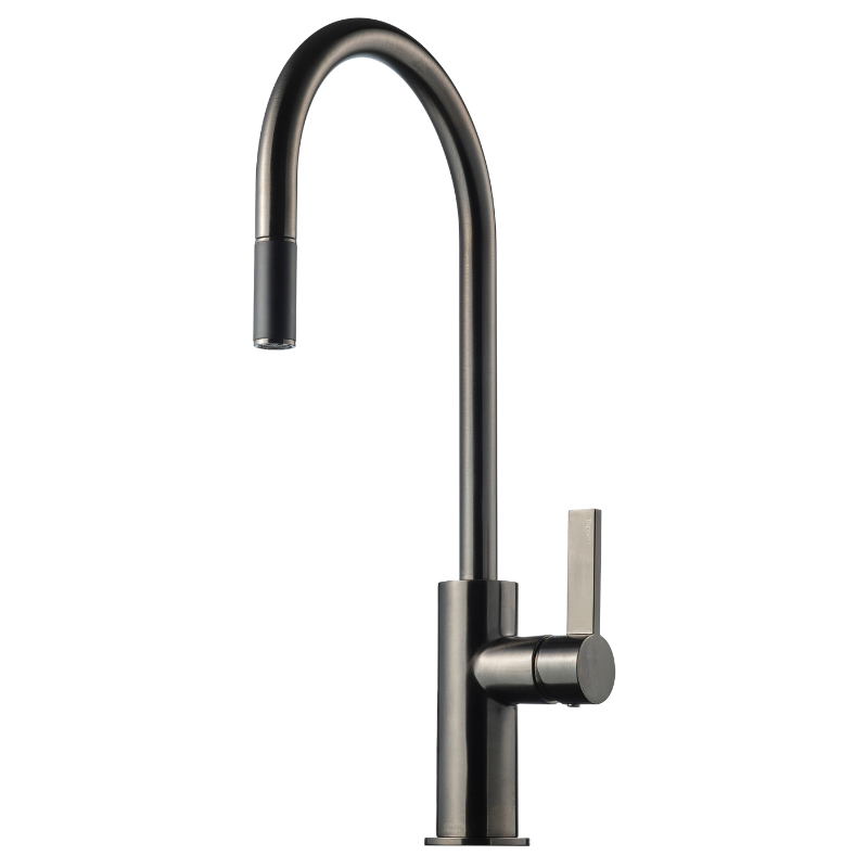 ARM185 Eldhúsblöndunartæki (hátt) - Brushed Black Chrome (9424282)