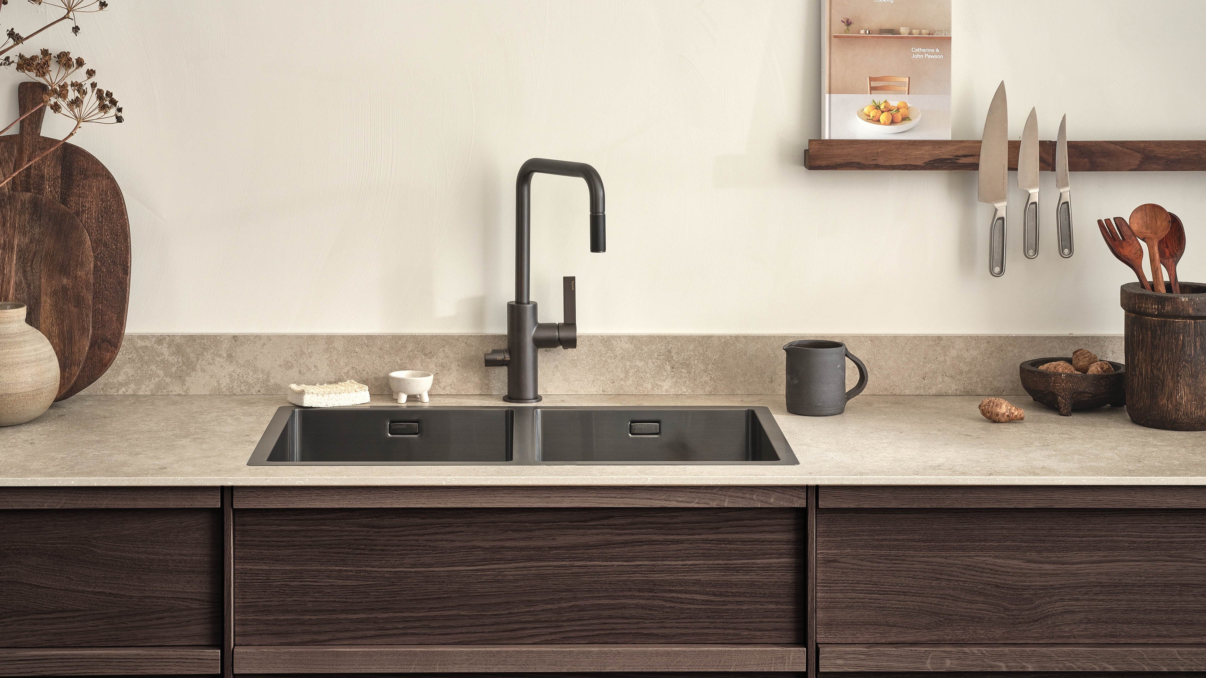 Tapwell tvöfaldur eldhúsvaskur