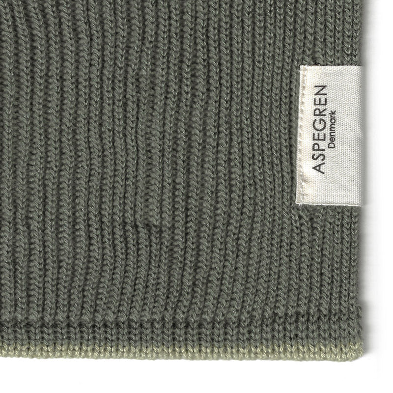 Borðtuskur - Knitted Ripple - Sea Grass