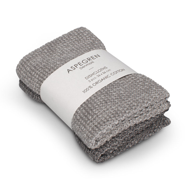 Borðtuskur - Knitted Blend - Gray 2 stk