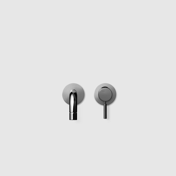 BOX006 Round innbyggt handlaugatæki - Black Chrome (9428900)