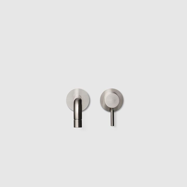 BOX006 Round innbyggt handlaugatæki - Brushed Nickel (9428903)