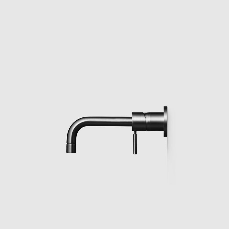 BOX008 Round innbyggt handlaugatæki - Brushed Black Chrome (9428911)
