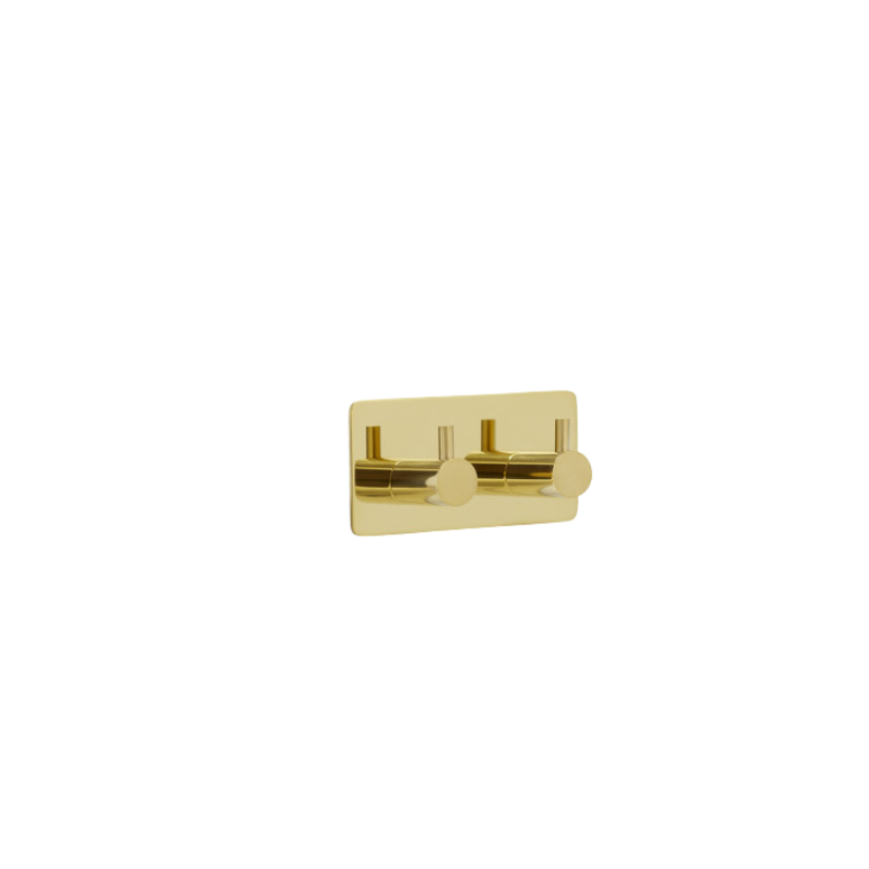 Base 220 2-Hook - Brass