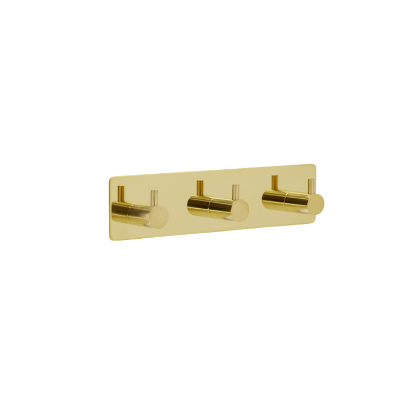 Base 220 3-Hook - Brass