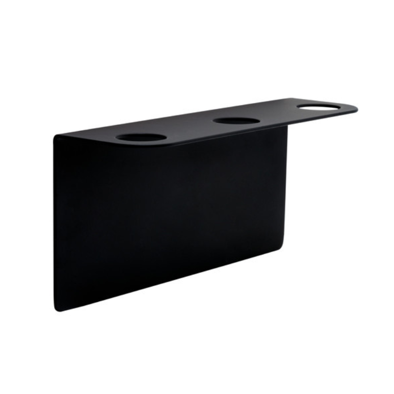 Base þrefaldur Sápupumpuhaldari - Matt Black (606087-41)