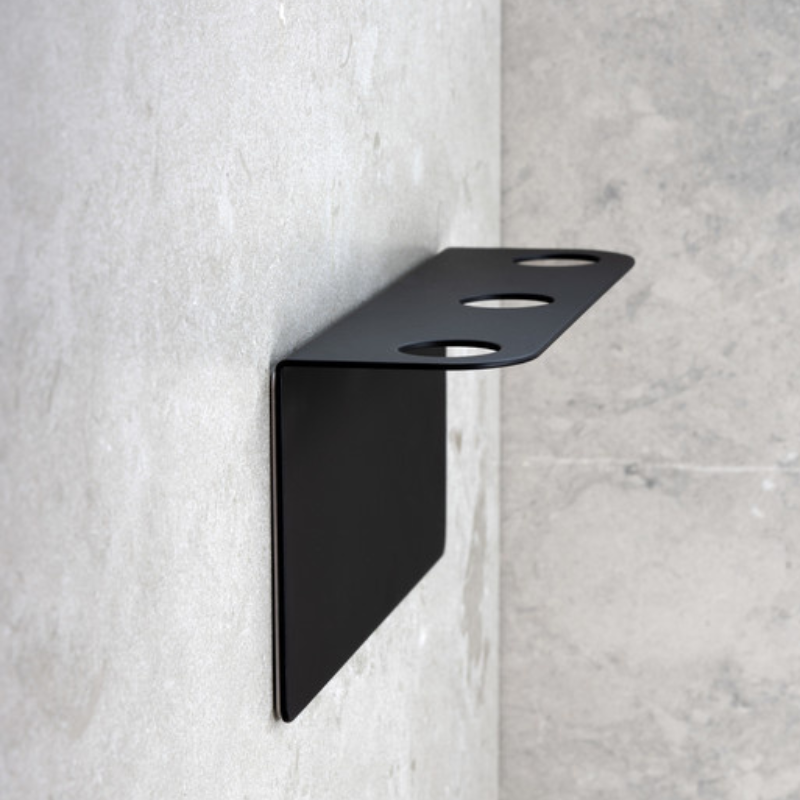 Base þrefaldur Sápupumpuhaldari - Matt Black (606087-41)