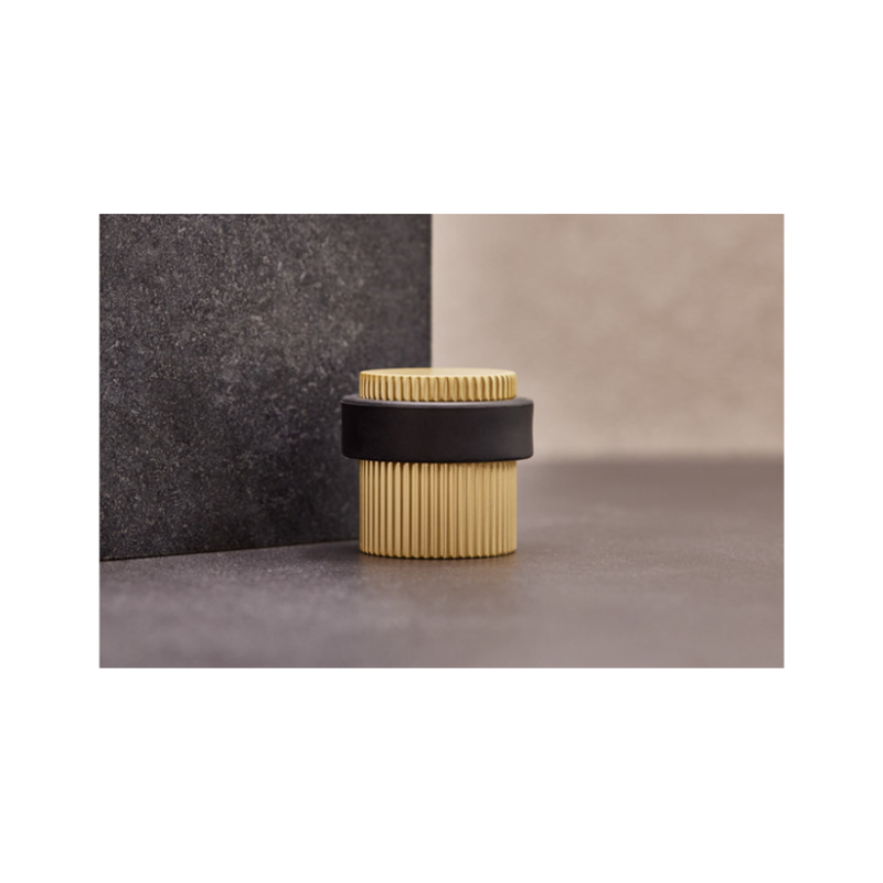 Helix Stripe Hurðastoppari - Brass