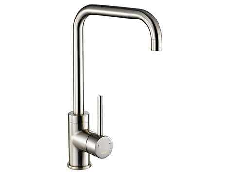 Cascata Square Spout Eldhúsblöndunartæki - Brushed Steel