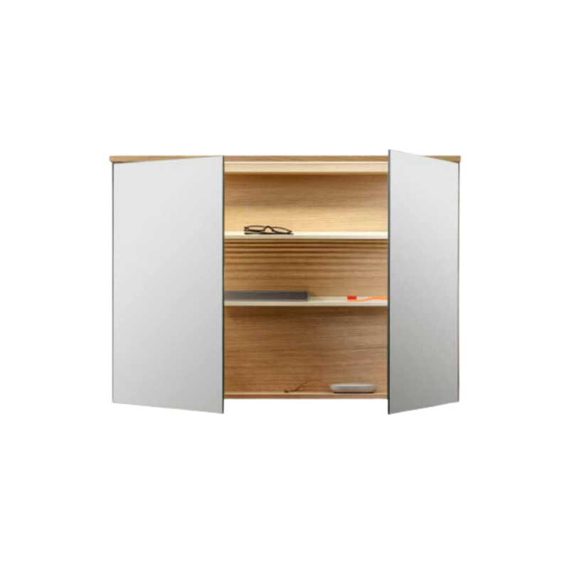 Haven H2/MC100 Speglaskápur - Oak Wood