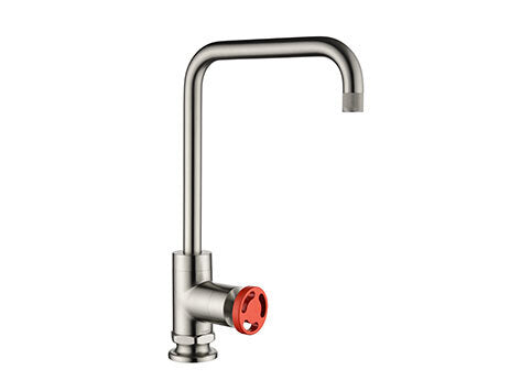 Henry Holt Collection Eldhúsblöndunartæki - Single Lever Brushed Steel