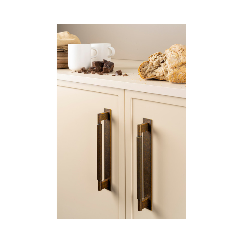 Handle Arpa/backplate 192c/c - Antique Brass (373103-11)