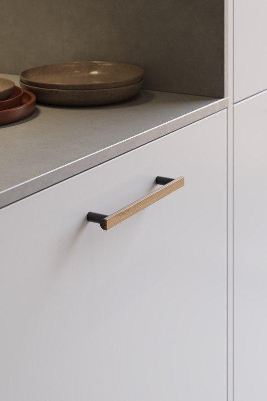 Handle Bis 160c/c - Oak/Black