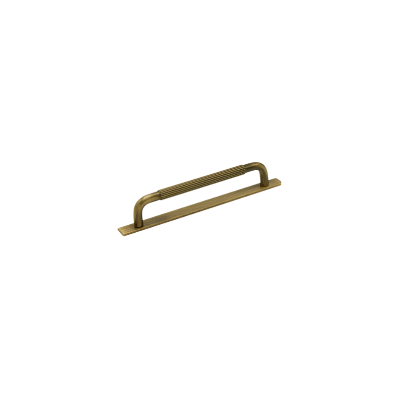 Handle Helix Stripe/backplate 160c/c - Antique Bronze