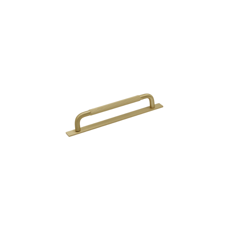 Handle Helix Stripe/backplate 160c/c - Brass