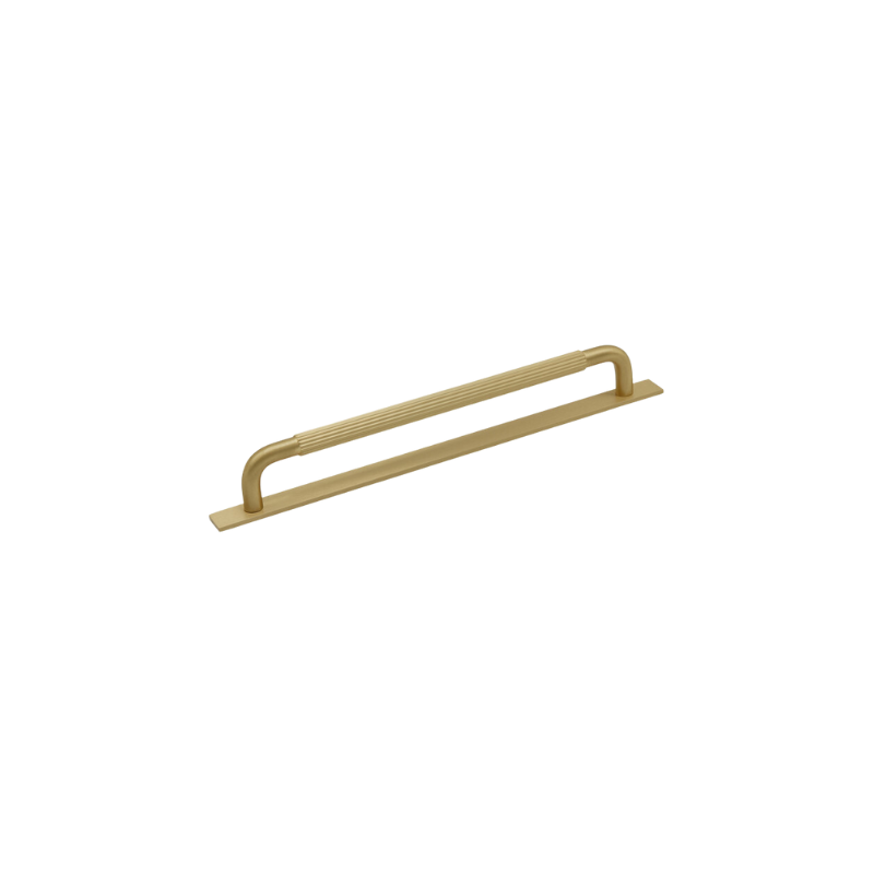 Handle Helix Stripe/backplate 224c/c - Brass