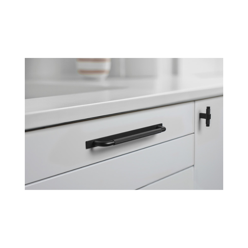 Handle Helix/back plate 128c/c - Matt Black