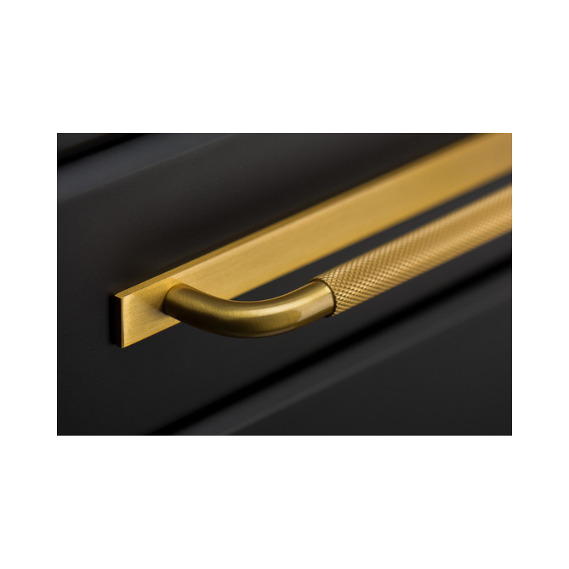 Handle Helix/back plate 160c/c - Brass