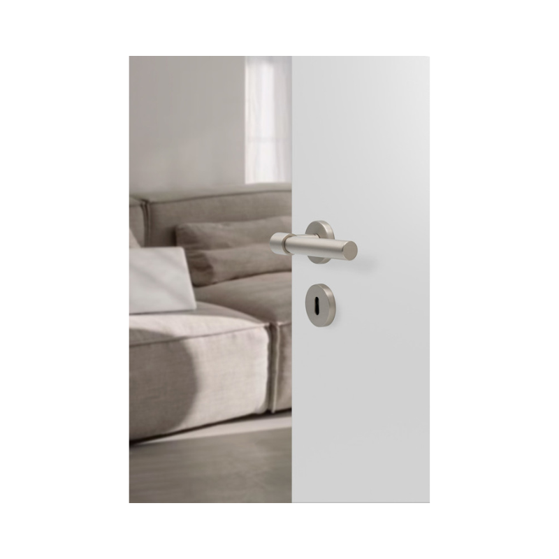 Helix Hurðahúnn Plain EU Standard - Stainless Steel