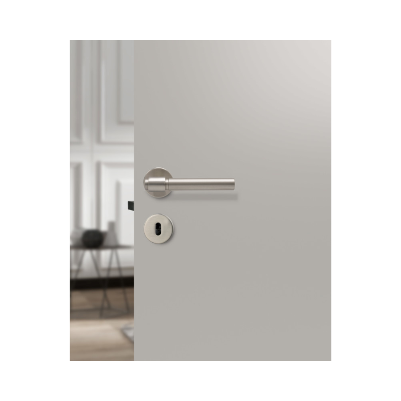 Helix Hurðahúnn Plain EU Standard - Stainless Steel