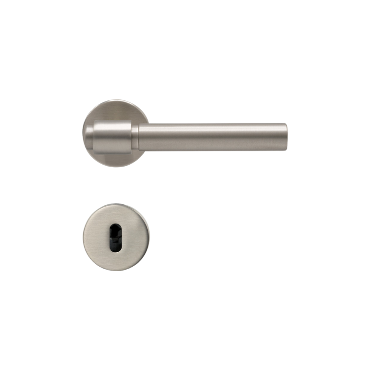 Helix Hurðahúnn Plain EU Standard - Stainless Steel