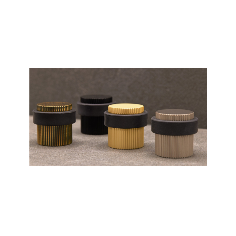 Helix Stripe Hurðastoppari - Brass