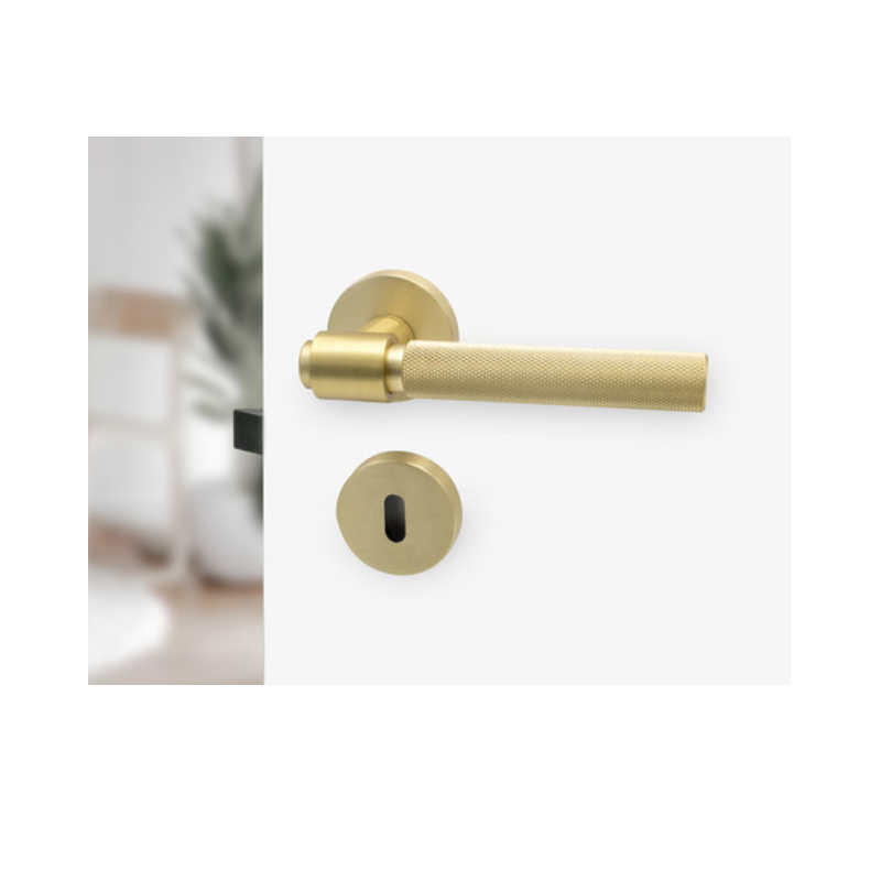 Helix Hurðahúnn EU Standard - Brushed Brass