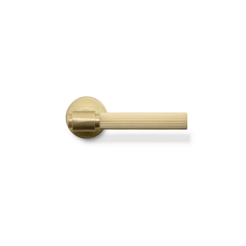 Doorhandle Helix 200 Stripe EU-standard - Brass (752012-41E)