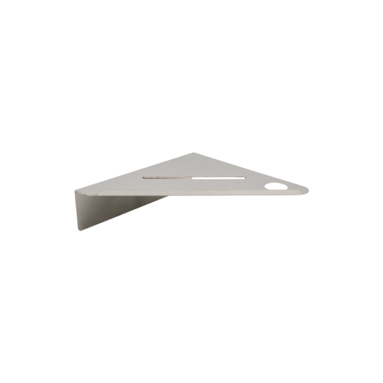 Base Corner Shelf - Brushed Stainless Steel (606072-41)