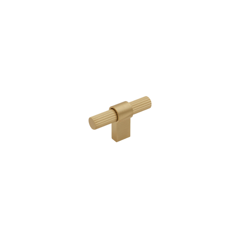 Knob T Helix Stripe - Brass (309212-11)