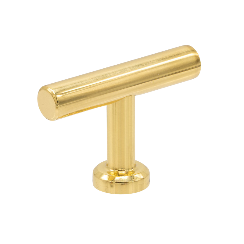 Knob T Viva - Polished Brass