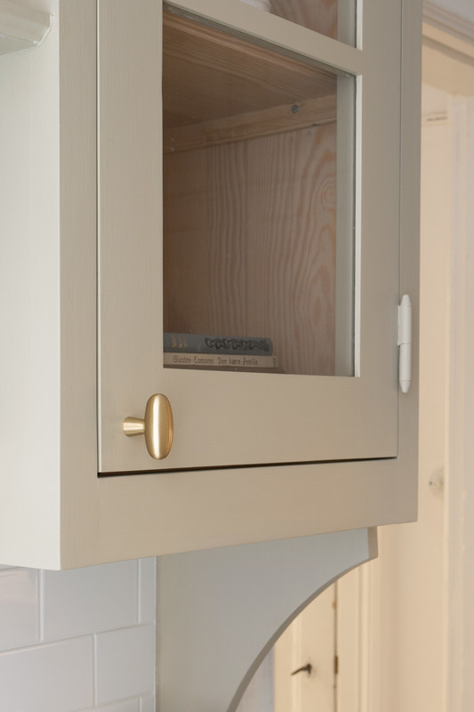 Knob T Oliver - Brushed Brass