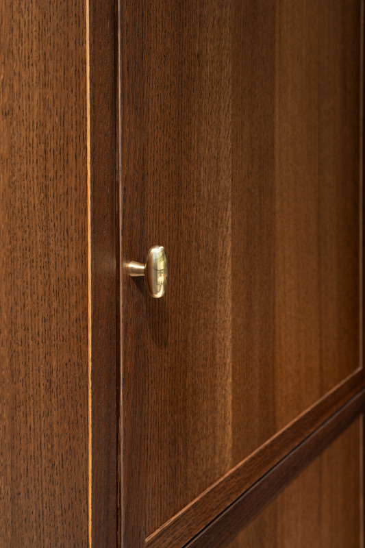 Knob T Oliver - Polished Brass