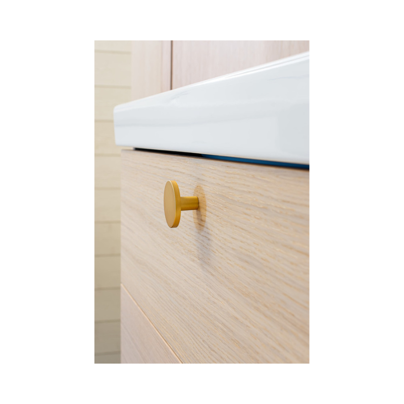Knob Como Big - Brushed Brass