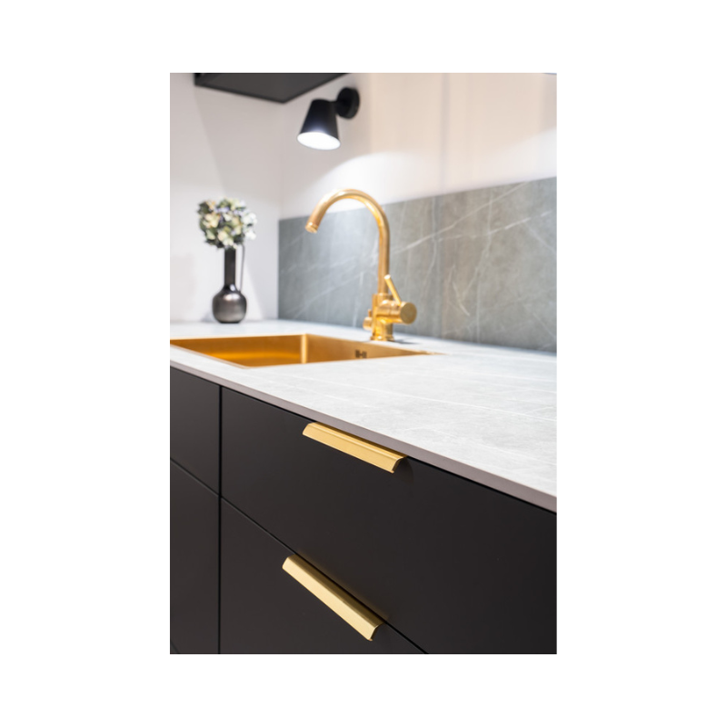 Profilehandle Side 160c/c - Brushed Brass