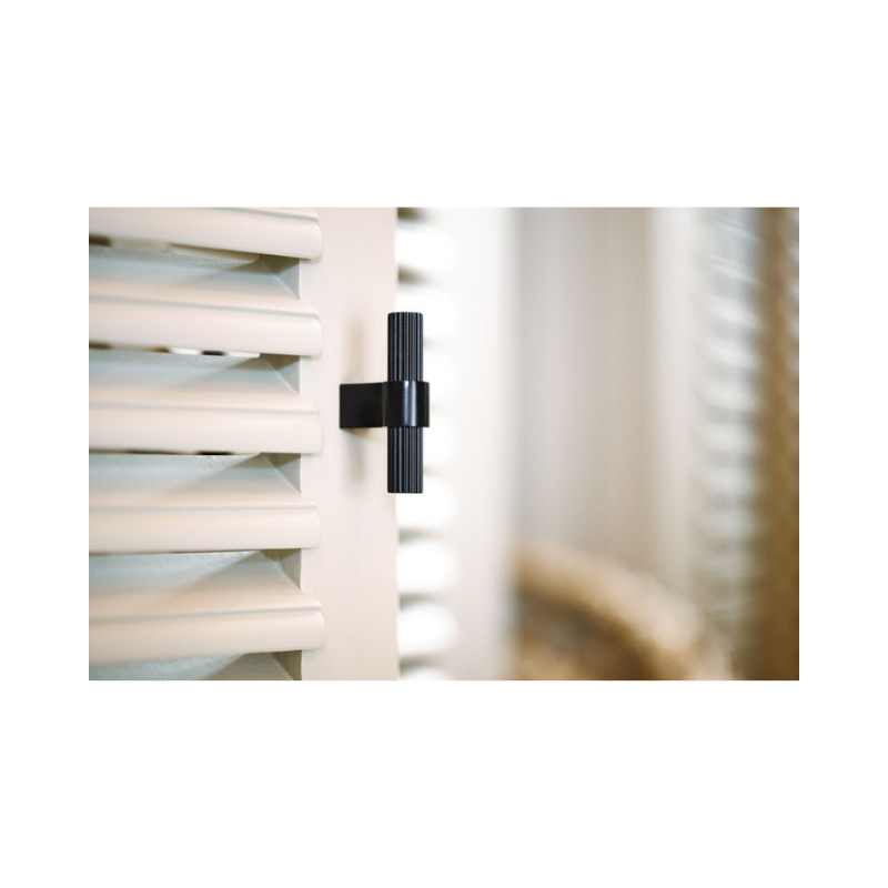 Knob T Helix Stripe - Matt Black (309210-11)