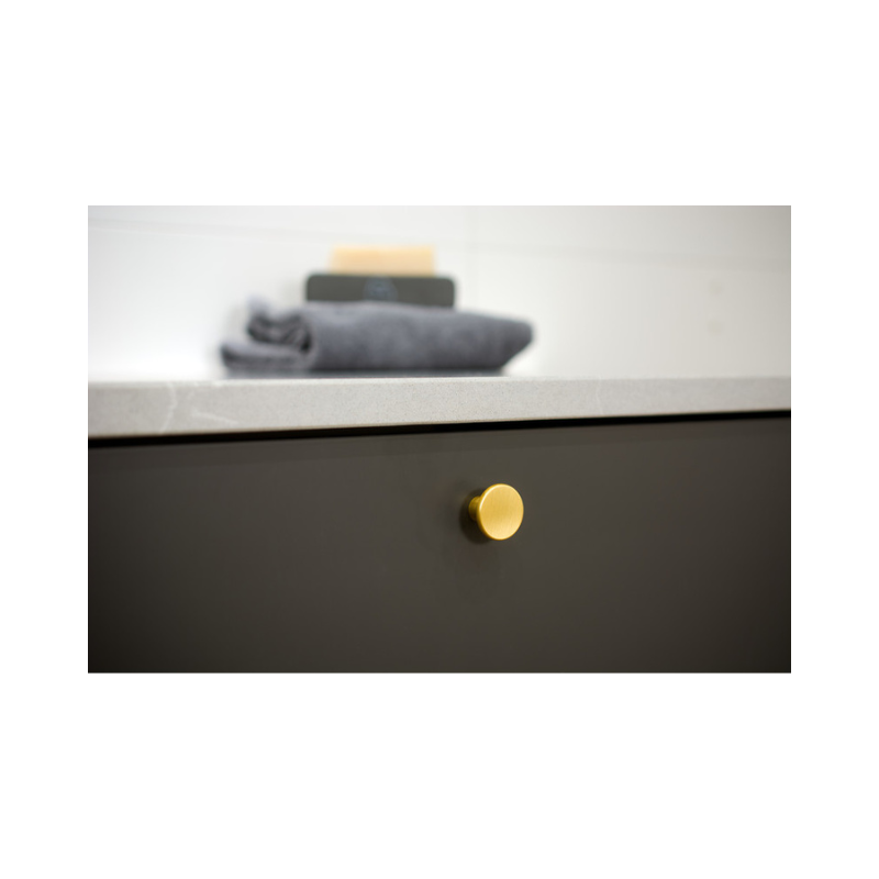 Knob Como - Brushed Brass