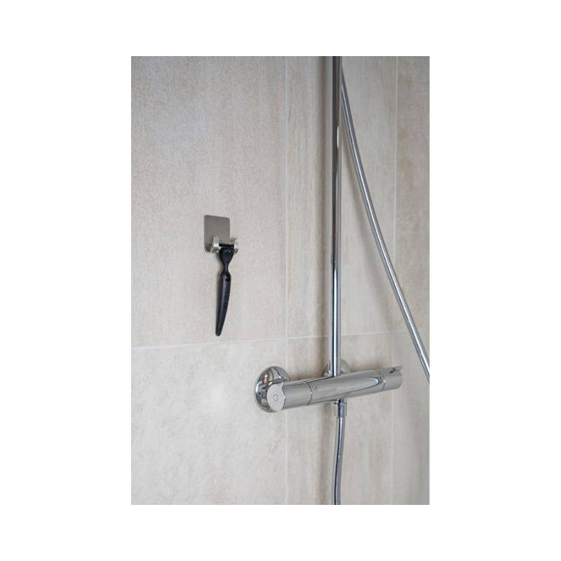 Base Razor Holder - Brushed Stainless Steel (606075-21)