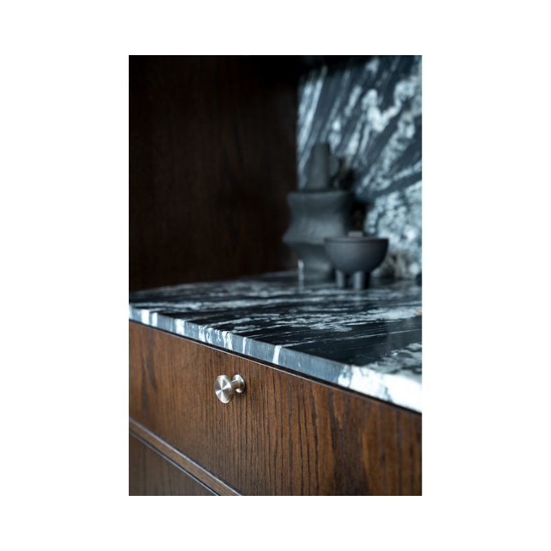 Knob Uno - Brushed Stainless Steel (343313-11)